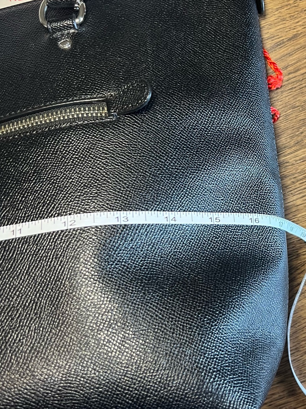 Coach Gallery Tote Bag in Black Cross Grain Leather with Silver Hardware - Picture 10 of 14